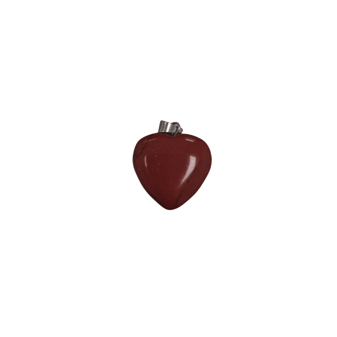 Pendente Coração Jaspe Vermelho