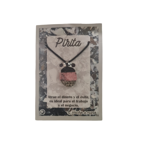 Fio com Pirita, Turmalina Preta e Turmalina Rosa